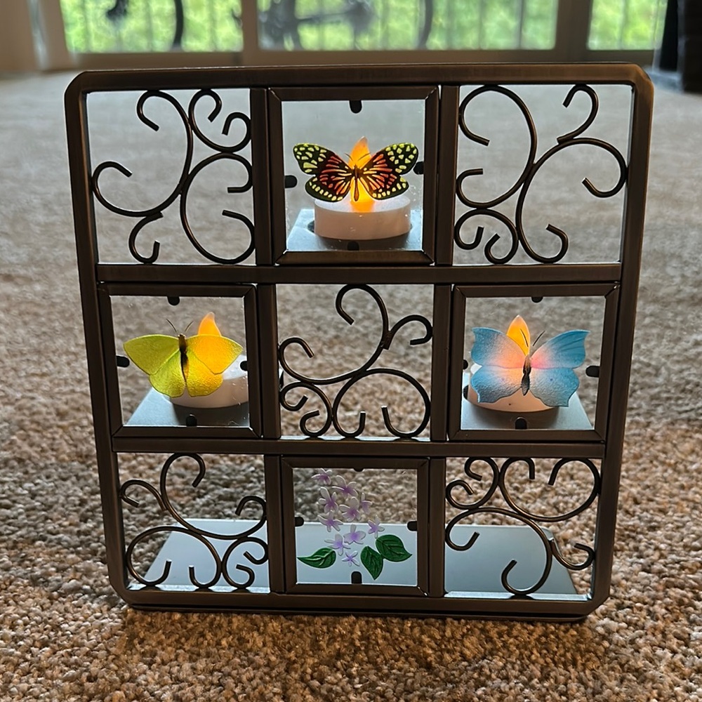 PartyLite Butterfly Tealight Easel